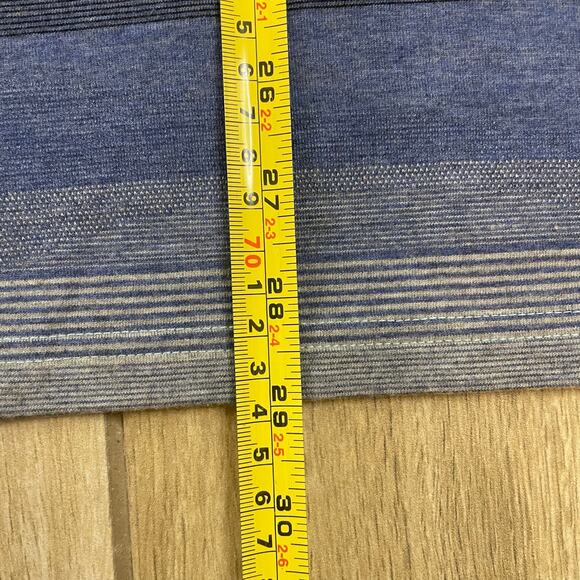 Oakley XL Tailored Fit Stripe Polo Shirt Blue Gray Teal Golf Performance Top - Picture 7 of 9